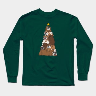 Christmas Tree English Bulldog Long Sleeve T-Shirt